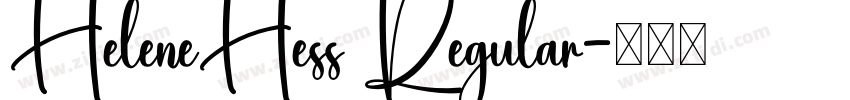 HeleneHess Regular字体转换